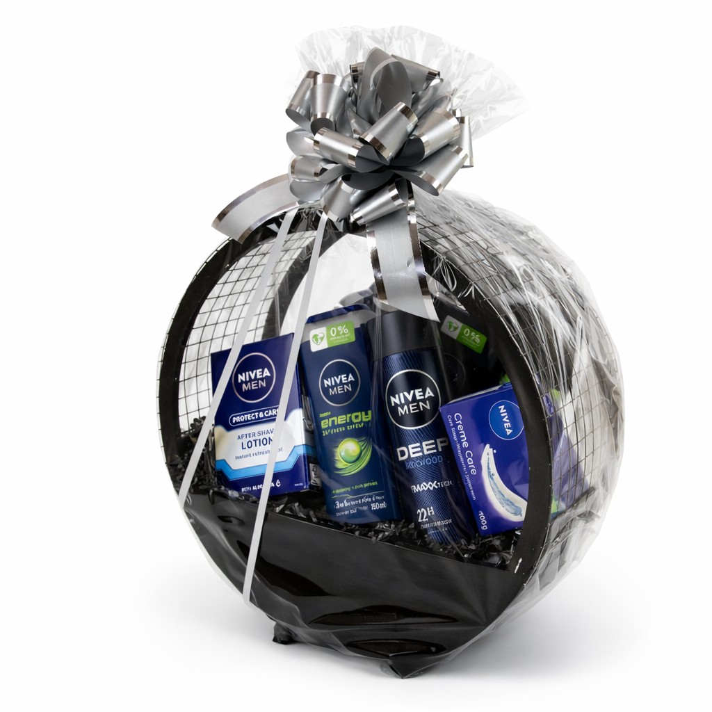 Kozmetické darčekové sady pre mužov Nivea men - sprchové gély Energy a Sensitive, pena na holenie Deep, mydlo a voda po holení Original